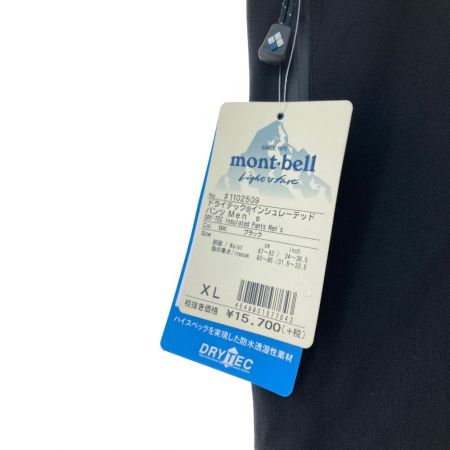  mont･bell モンベル ドライテックインシュレーテッドパンツ SIZE XL ブラック