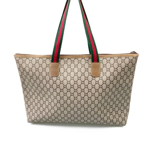 中古】 GUCCI PLUS グッチプラス シェリーライン トートバッグ