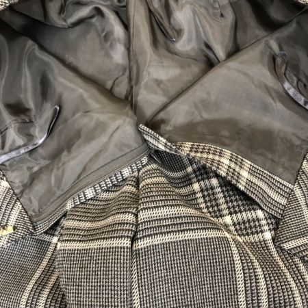  Leilian レリアン レディース パンツ チェック サイズ13+ グレー