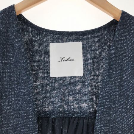  Leilian レリアン レディース ベスト サイズ13 ネイビー