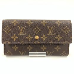 〇〇 LOUIS VUITTON ルイヴィトン モノグラム ポルト トレゾール インターナショナル 長財布 M61217 ブラウン Bランク