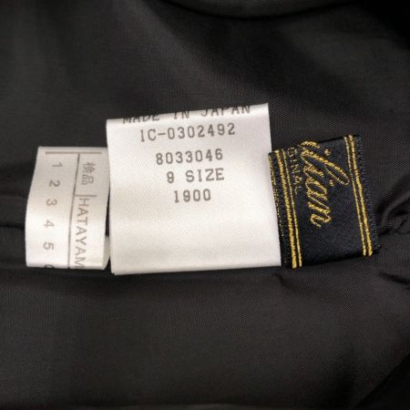  Leilian レリアン レディース ワンピース ドット柄×花柄 半袖 サイズ9 ブラック