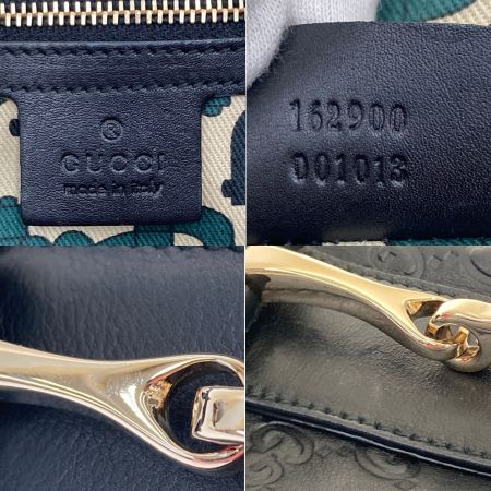  GUCCI グッチ GG ホースビット ハンドバッグ 162900 ブラック