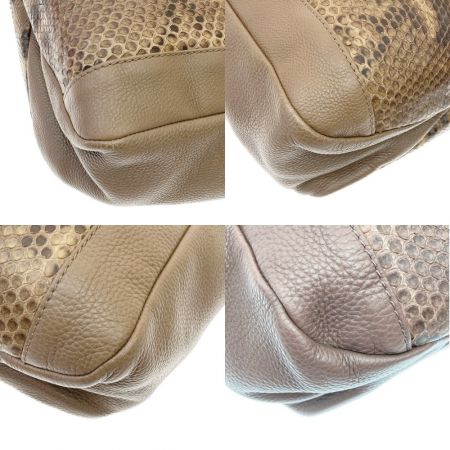  GUCCI グッチ グリニッジ GREENWICH  パイソン トートバック 257051 ブラウン