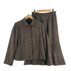 〇〇 Leilian レリアン レディース スーツ サイズ13 ブラウン Bランク