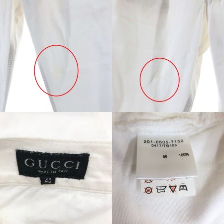  GUCCI グッチ ボトム サイズ40  ホワイト