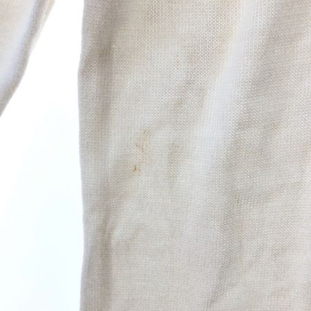  LEONARD レオナール レディース カーディガン　袖裾ライン柄　42 ホワイト