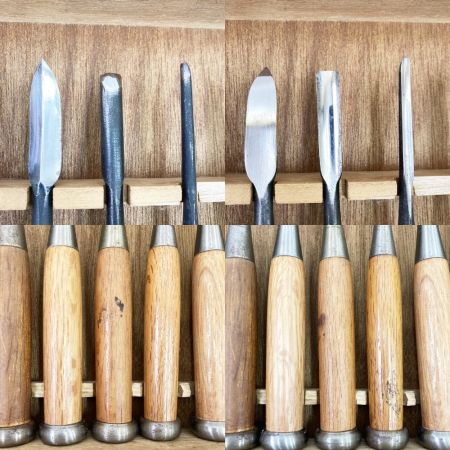   暁 ノミ 鑿 木彫鑿 10本組 現状渡し