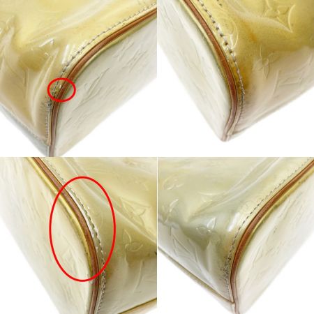  LOUIS VUITTON ルイヴィトン モノグラム ヴェルニ ヒューストン トートバッグ ハンドバッグ M91121 ベージュ 現状渡し