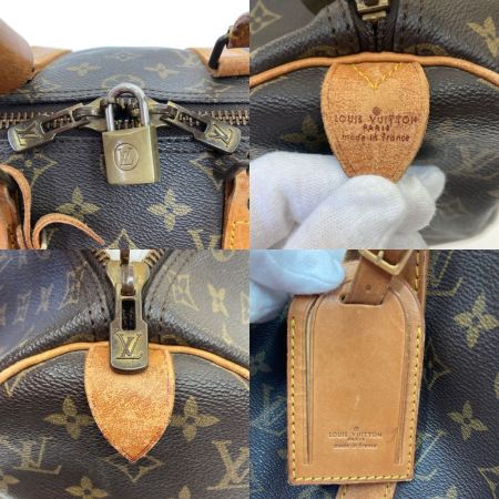  LOUIS VUITTON ルイヴィトン モノグラム キーポル 45 ボストンバッグ M41428 ブラウン x ベージュ 現状渡し