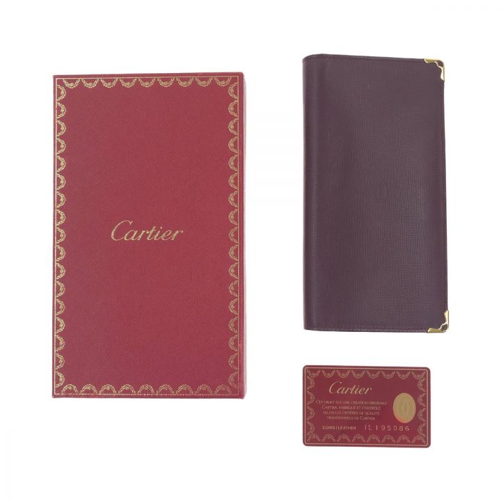 Cartier カルティエ マストライン 二つ折り長財布 L3000168 レッド｜中古｜なんでもリサイクルビッグバン