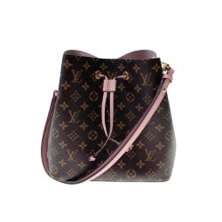 〇〇 LOUIS VUITTON ルイヴィトン モノグラム ネオノエ  ショルダーバッグ M44022 ローズプードル x ブラウン Aランク