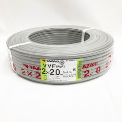 〇〇 YAZAKI ヤザキ VVFケーブル 2芯 2 × 2.0 PbF 100m 未開封品 Nランク