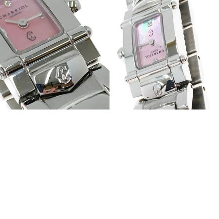  CHARRIOL レディース 腕時計 コロンブス colvmbvs INTRM9 シルバー x ピンク