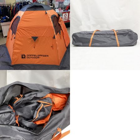  DOPPELGANGER OUTDOOR ドッペルギャンガーアウトドア ワンタッチ フィッシング テント　 T3-65 オレンジ 現状渡し