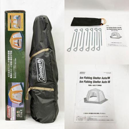  Coleman コールマン アイスフィッシングシェルターM ホワイト x オレンジ