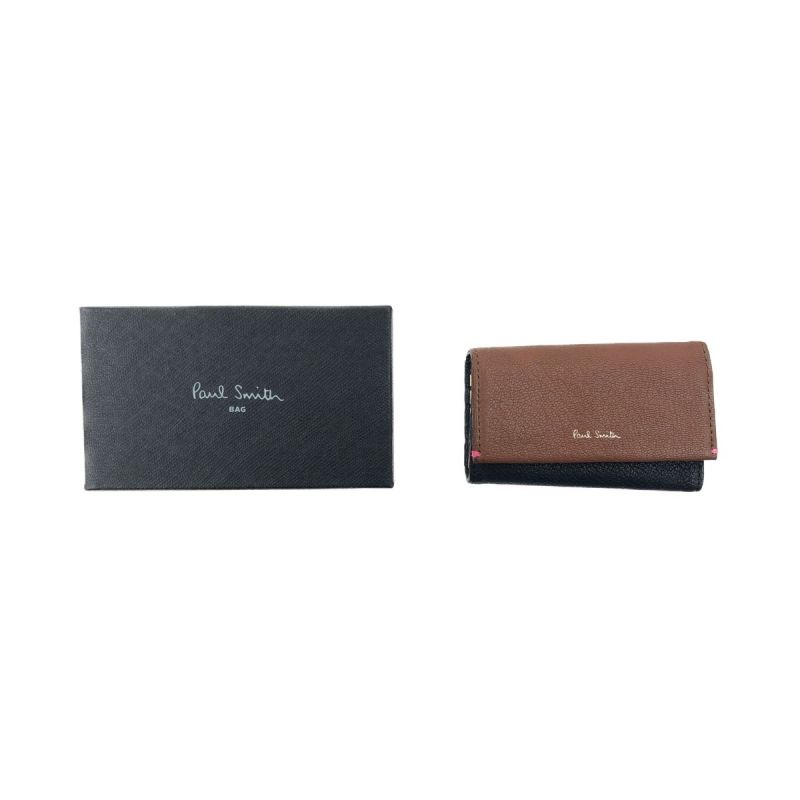 中古】 Paul Smith ポールスミス 4連 キーケース ブロック カラー