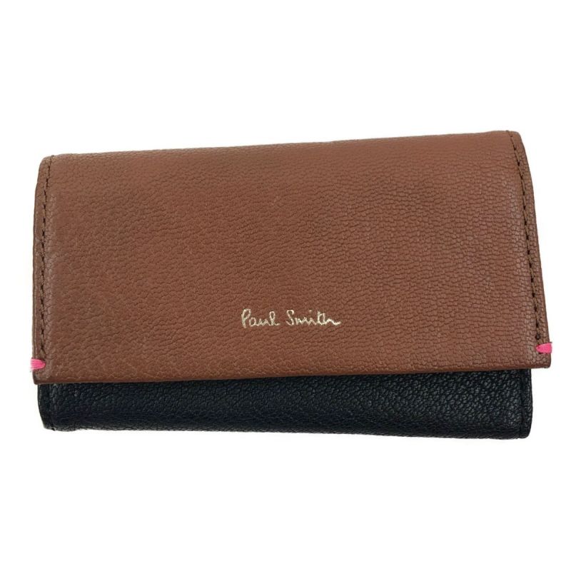 中古】 Paul Smith ポールスミス 4連 キーケース ブロック カラー ...