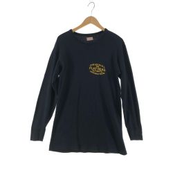 〇〇 The Flat Head フラッドヘッド メンズ カットソー サイズ42 ネイビー Cランク