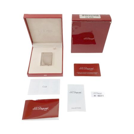  S.T.Dupont エステーデュポン Gatsby ギャッツビー ガスライター 着火確認済 018137 シルバー 現状渡し