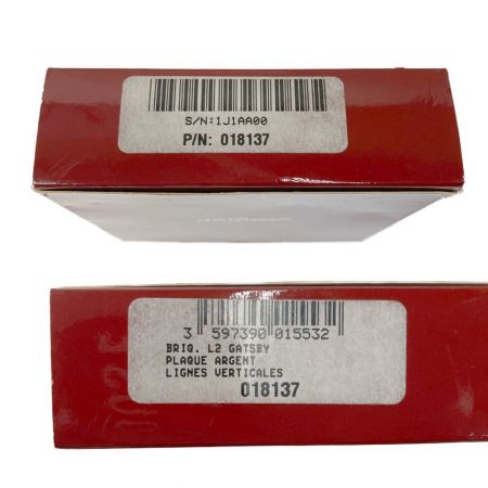  S.T.Dupont エステーデュポン Gatsby ギャッツビー ガスライター 着火確認済 018137 シルバー 現状渡し