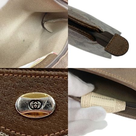  GUCCI グッチ OLD GUCCI ポーチ コスメポーチ 89 01 020 ブラウン 現状渡し
