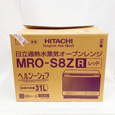 中古】 HITACHI 日立 ヘルシーシェフ オーブンレンジ MRO-S8Z レッド