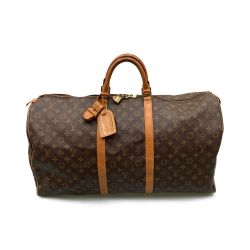 〇〇 LOUIS VUITTON ルイヴィトン モノグラム キーポル 60 ボストンバッグ M41422 ブラウン 現状渡し ジャンク品 Cランク