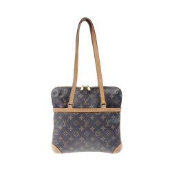 〇〇 LOUIS VUITTON ルイヴィトン モノグラム クーサンGM ショルダーバッグ M51141 ブラウン x ベージュ Bランク