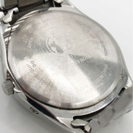  CITIZEN シチズン エコドライブ 黒文字盤 デイト 腕時計 H110-S077486