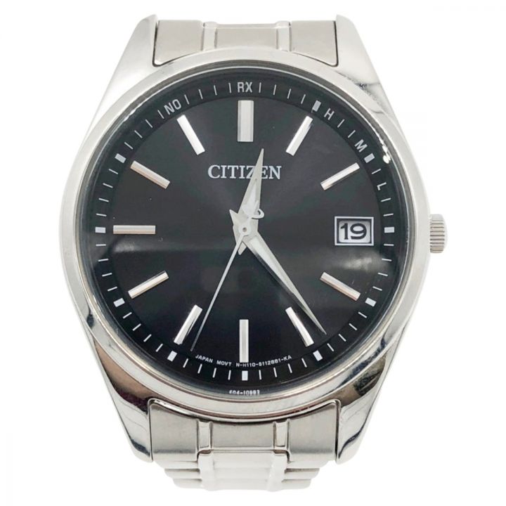 CITIZEN シチズン エコドライブ 黒文字盤 デイト 腕時計 H110-S077486｜中古｜なんでもリサイクルビッグバン