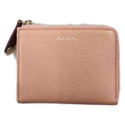 〇〇 Paul Smith ポールスミス ハートプル L字ファスナー ミニ財布 2つ折り財布 PWU912 ピンク Bランク