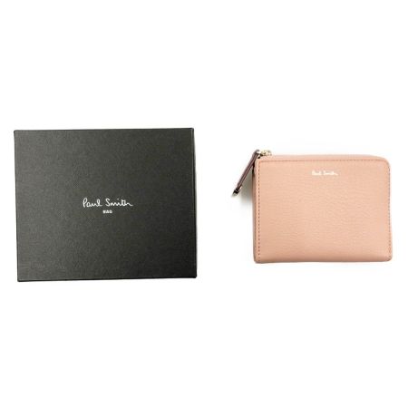  Paul Smith ポールスミス ハートプル L字ファスナー ミニ財布 2つ折り財布 PWU912 ピンク