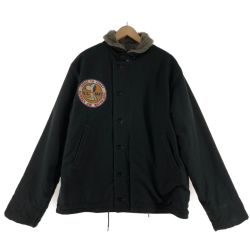 〇〇 BUZZ RICKSON'S バズ リクソンズ メンズ TYPE N-1 スヌーピー サイズ44 BR13321 ブラック Bランク