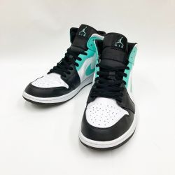 〇〇 NIKE ナイキ AIR JORDAN 1 MID メンズ スニーカー 29cm 554724-132 ホワイト×グリーン x グリーン Bランク