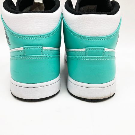  NIKE ナイキ AIR JORDAN 1 MID メンズ スニーカー 29cm 554724-132 ホワイト×グリーン x グリーン