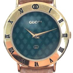 〇〇 GUCCI グッチ 腕時計 レディース オールドグッチ 3000L グリーン Bランク