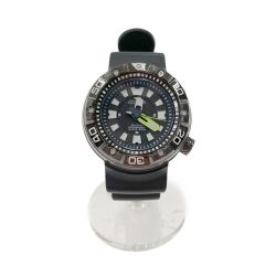 〇〇 CITIZEN シチズン PROMASTER プロマスター プロフェッショナルダイバー エコドライブ 腕時計 E168-S104599 ブラック Bランク