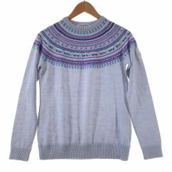 〇〇 LEONARD レオナール レディース ニット サイズ38 ブルー Cランク