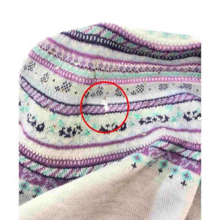  LEONARD レオナール レディース ニット サイズ38 ブルー