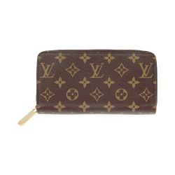 〇〇 LOUIS VUITTON ルイヴィトン モノグラム ジッピーウォレット ラウンドファスナー 長財布 M42616 ブラウン Aランク