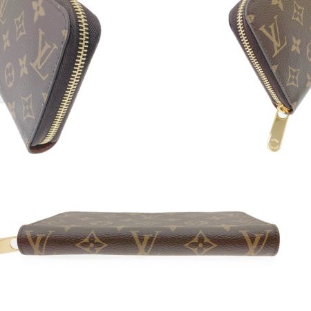  LOUIS VUITTON ルイヴィトン モノグラム ジッピーウォレット ラウンドファスナー 長財布 M42616 ブラウン