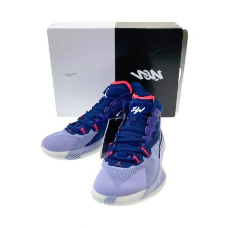  NIKE ナイキ JORDAN ZION 1 PF 28cm バスケット シューズ  DA3129-400 パープル×オレンジ x ネイビー