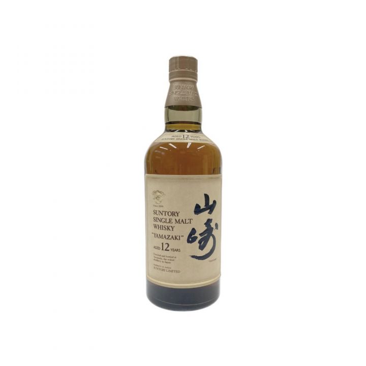 北海道内限定発送】 YAMAZAKI 山崎/サントリー 750ml シングルモルト 12年 43％ ウイスキー 古酒 未開栓 ｜中古｜なんでもリサイクルビッグバン