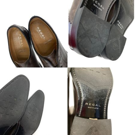  REGAL リーガル ウィングチップシューズ 25.5cm W85D ブラウン