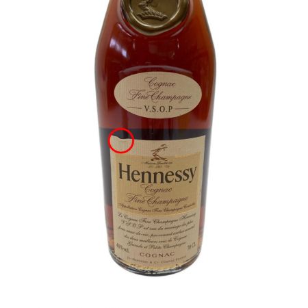  Hennessy ヘネシー フィーヌ シャンパーニュ 40% 700ml ブランデー コニャック 未開栓 未開栓