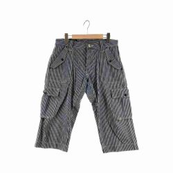 〇〇 WEST RIDE ウエストライド メンズ パンツ ハーフパンツ ストライプ サイズ32 Bランク