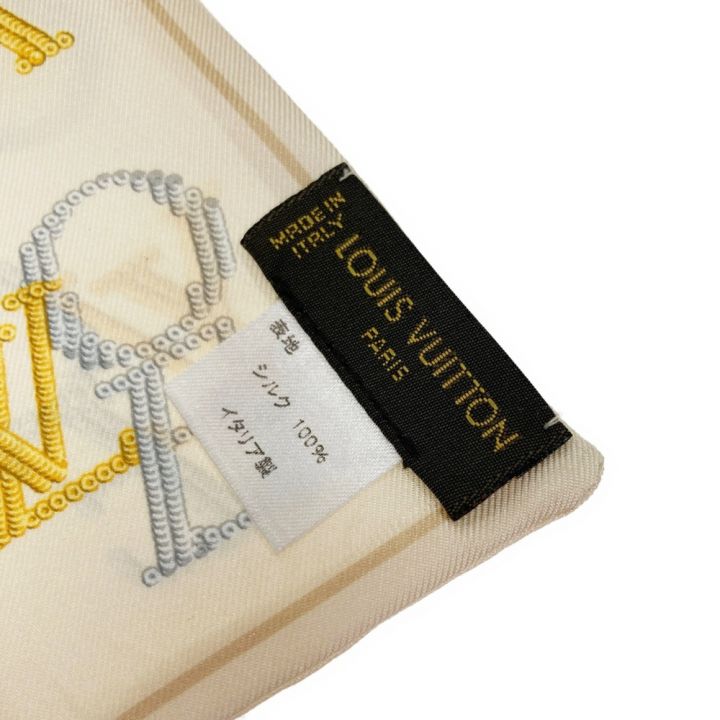 LOUIS VUITTON ルイヴィトン スカーフ シルクスカーフ バンドー ベージュ｜中古｜なんでもリサイクルビッグバン