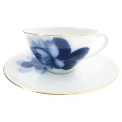 〇〇 大倉陶園 ブルーローズ コーヒーカップ＆ソーサー Aランク