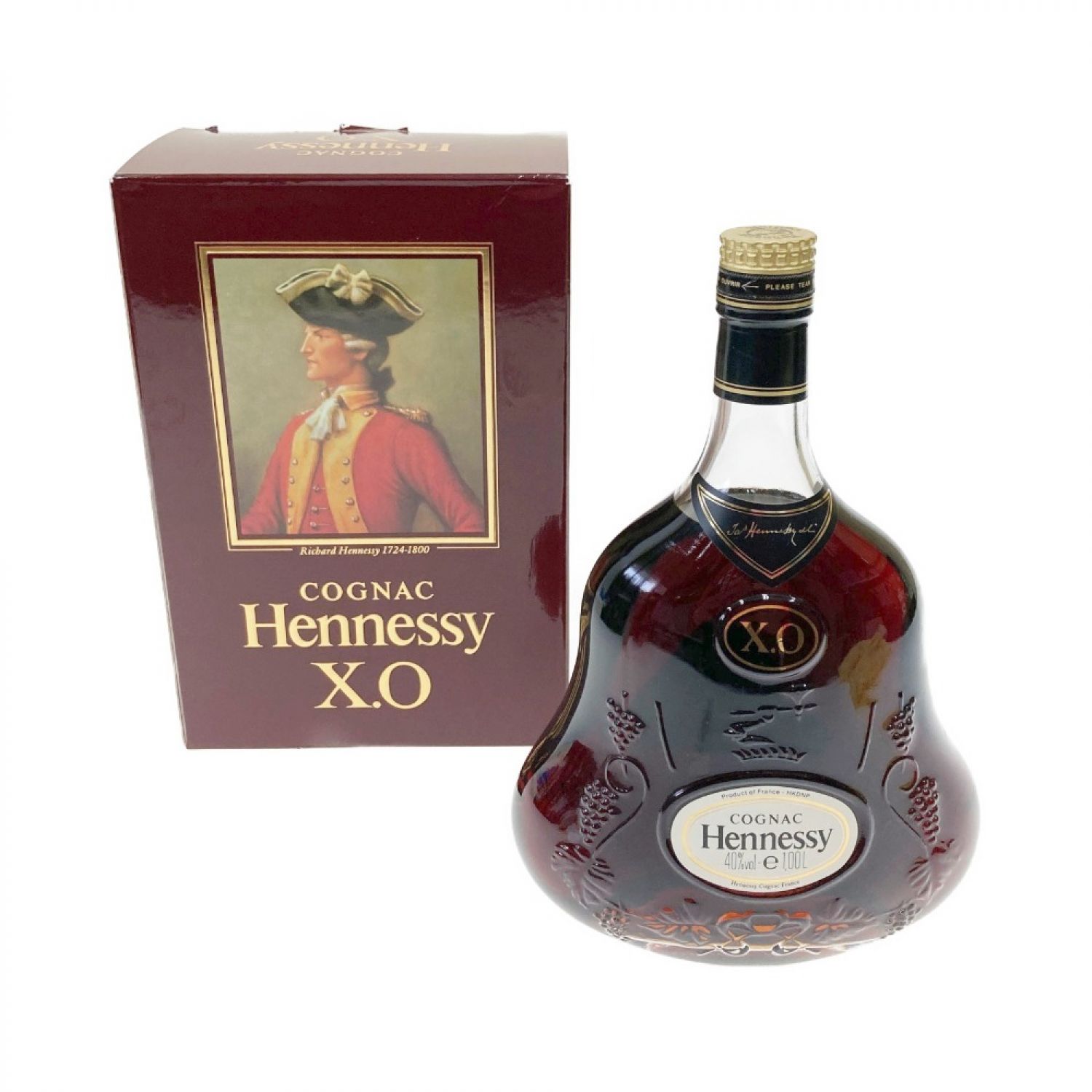 中古】 Hennessy ヘネシー XO 金キャップ 1L 40% コニャック